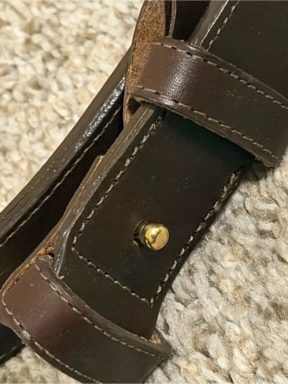 Redwing Brown Leather Men's Belt - Classic Dress Belt size 42